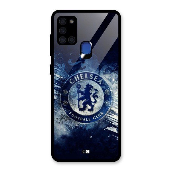 Royal Blues Squad Glass Back Case for Galaxy A21s