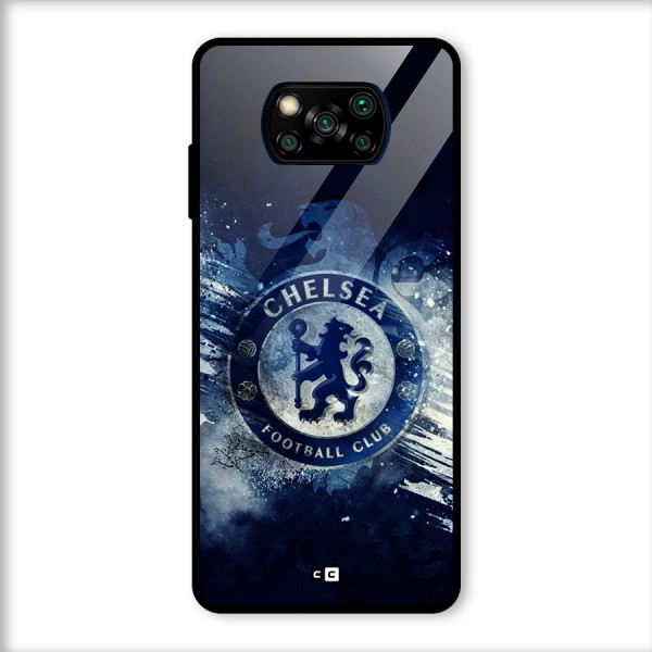 Royal Blues Squad Glass Back Case for Poco X3