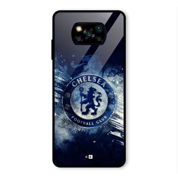 Royal Blues Squad Glass Back Case for Poco X3 Pro