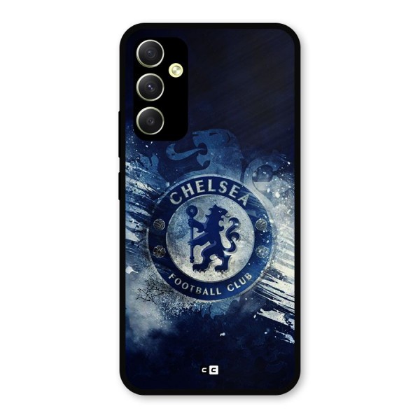 Royal Blues Squad Metal Back Case for Galaxy A34