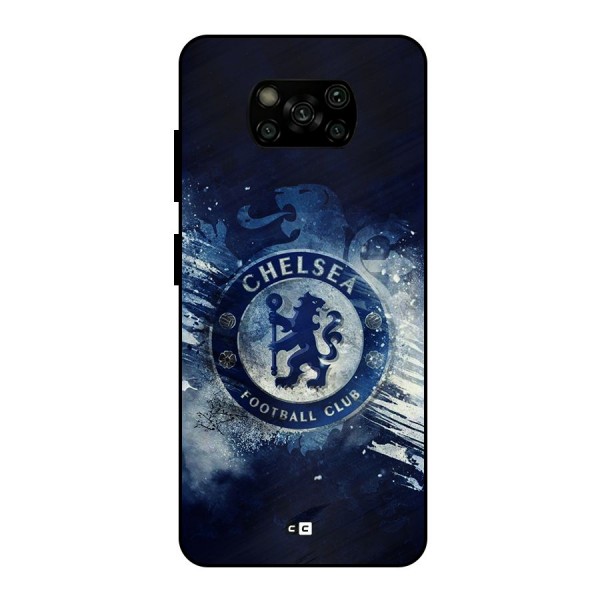 Royal Blues Squad Metal Back Case for Poco X3