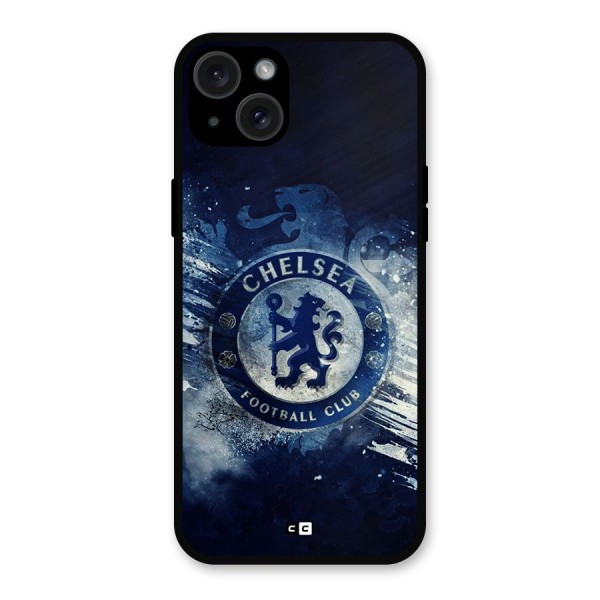 Royal Blues Squad Metal Back Case for iPhone 15 Plus