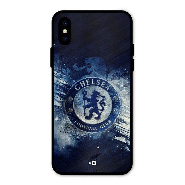 Royal Blues Squad Metal Back Case for iPhone X