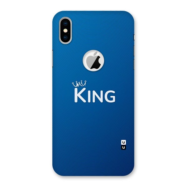 Royal King Back Case for iPhone XS Logo Cut