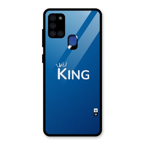 Royal King Glass Back Case for Galaxy A21s