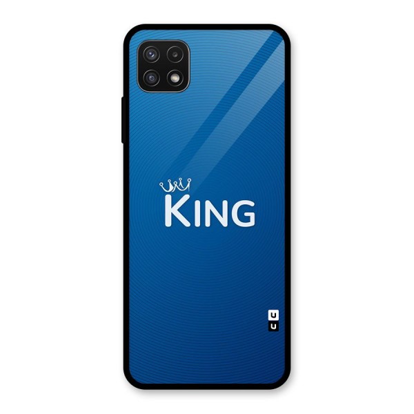 Royal King Glass Back Case for Galaxy A22 5G