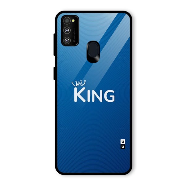 Royal King Glass Back Case for Galaxy M21