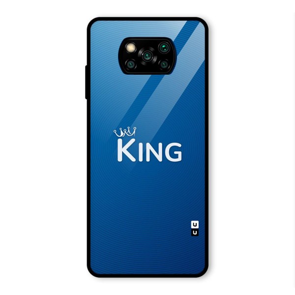 Royal King Glass Back Case for Poco X3 Pro