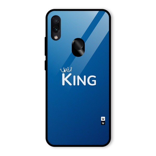 Royal King Glass Back Case for Redmi Note 7