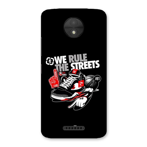 Rule The Streets Back Case for Moto C