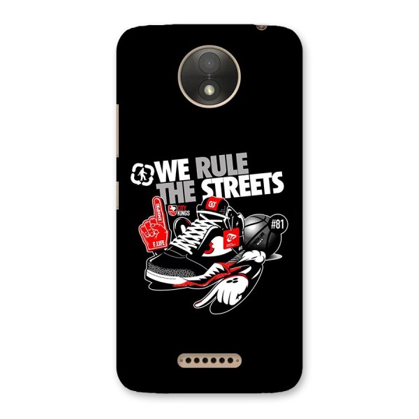 Rule The Streets Back Case for Moto C Plus