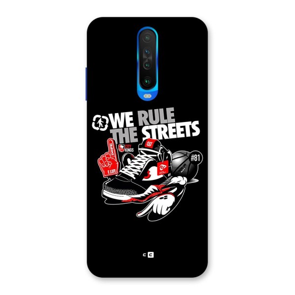 Rule The Streets Back Case for Poco X2