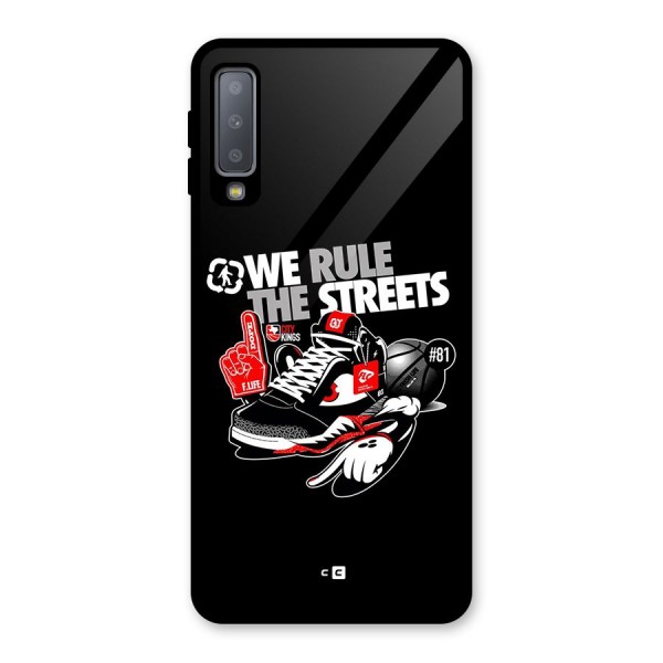 Rule The Streets Glass Back Case for Galaxy A7 (2018)