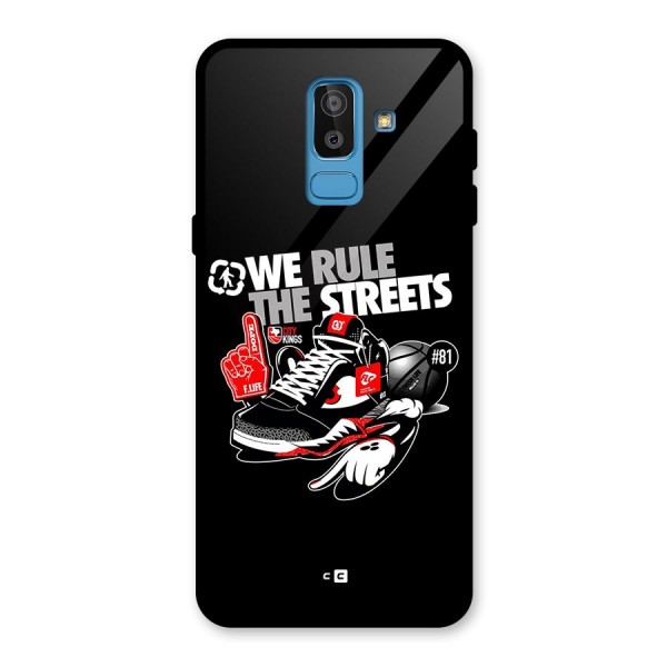 Rule The Streets Glass Back Case for Galaxy J8