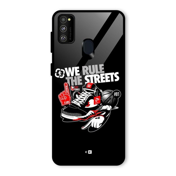 Rule The Streets Glass Back Case for Galaxy M21