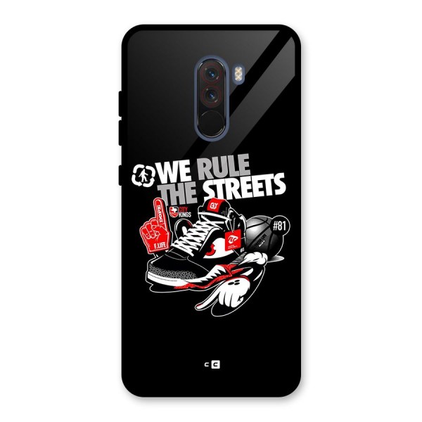 Rule The Streets Glass Back Case for Poco F1