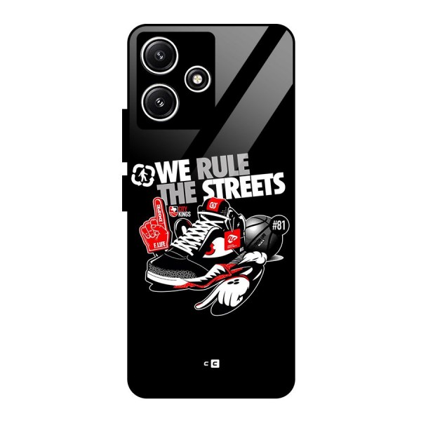 Rule The Streets Glass Back Case for Poco M6 Pro