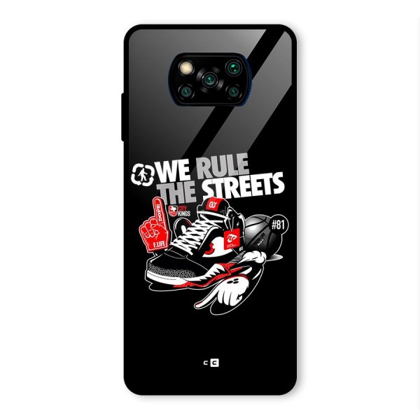 Rule The Streets Glass Back Case for Poco X3 Pro