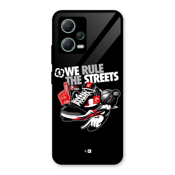 Rule The Streets Glass Back Case for Poco X5