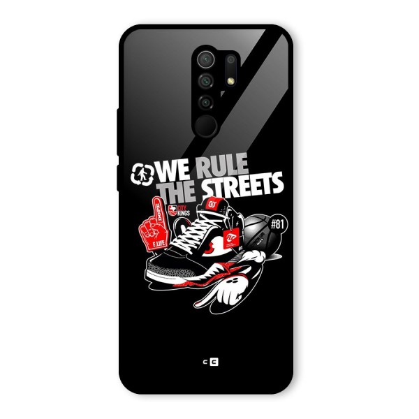 Rule The Streets Glass Back Case for Redmi 9 Prime