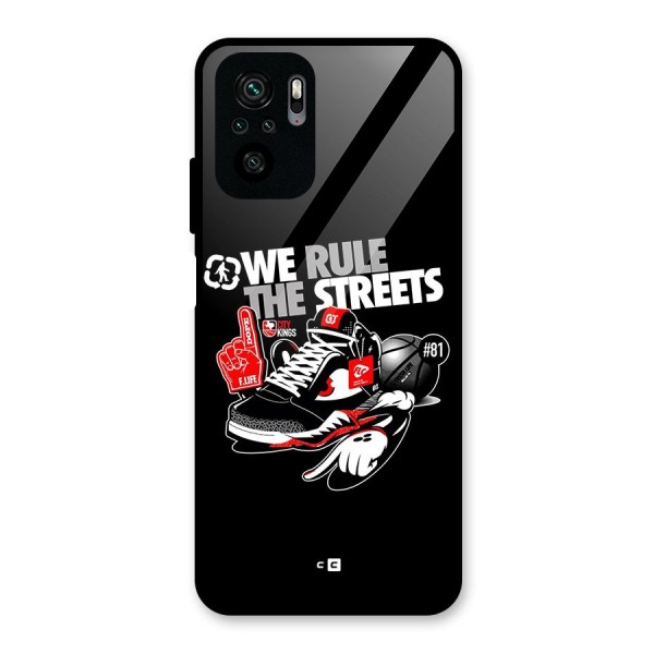 Rule The Streets Glass Back Case for Redmi Note 10