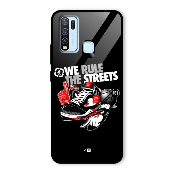 Rule The Streets Glass Back Case for Vivo Y30