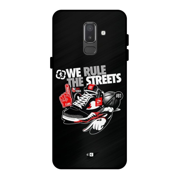 Rule The Streets Metal Back Case for Galaxy On8 (2018)