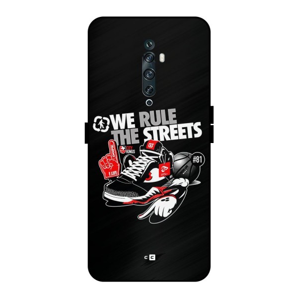 Rule The Streets Metal Back Case for Oppo Reno2 F