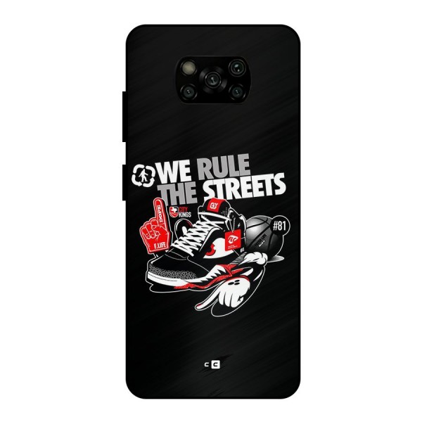 Rule The Streets Metal Back Case for Poco X3