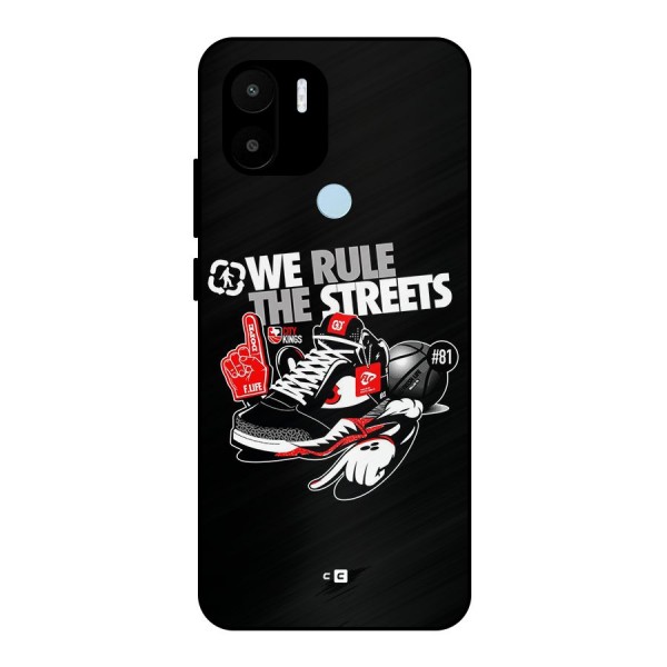 Rule The Streets Metal Back Case for Redmi A1 Plus