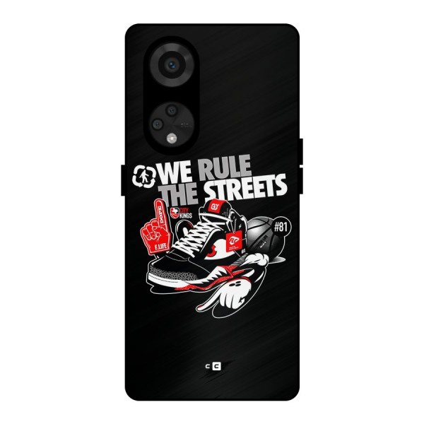 Rule The Streets Metal Back Case for Reno8 T 5G