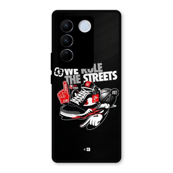 Rule The Streets Metal Back Case for Vivo V27 Pro