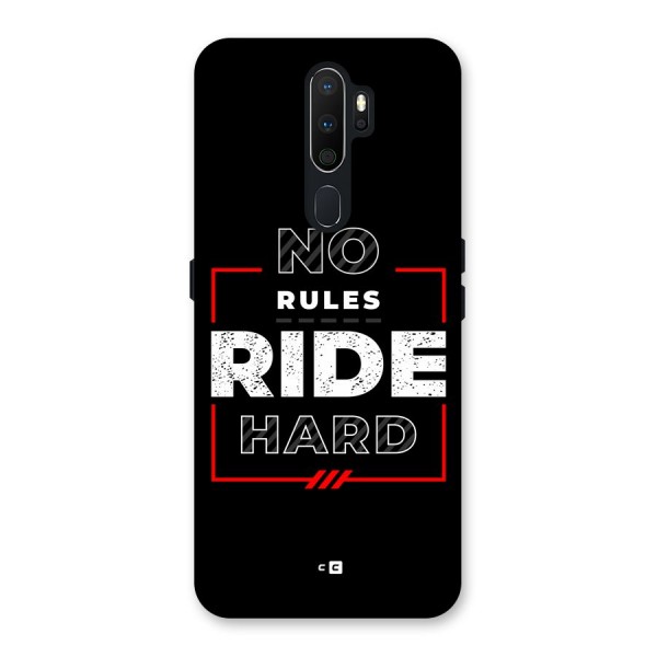 Rules Ride Hard Back Case for Oppo A5 (2020)