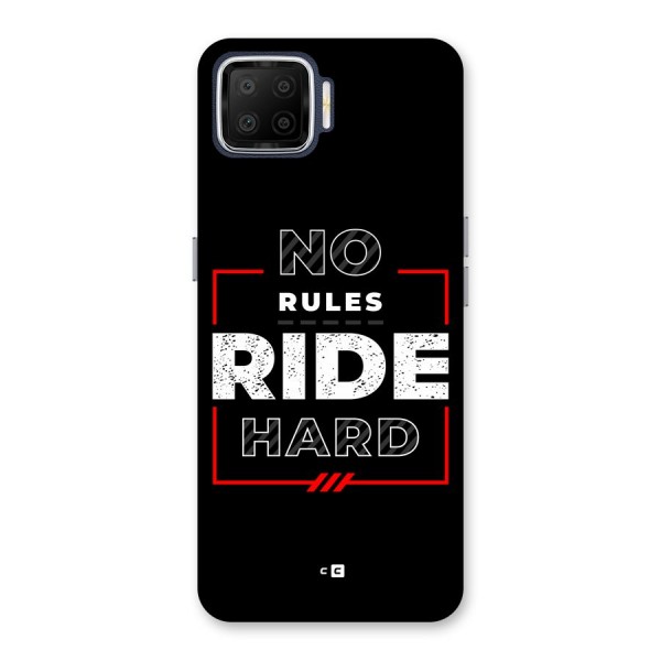 Rules Ride Hard Back Case for Oppo F17