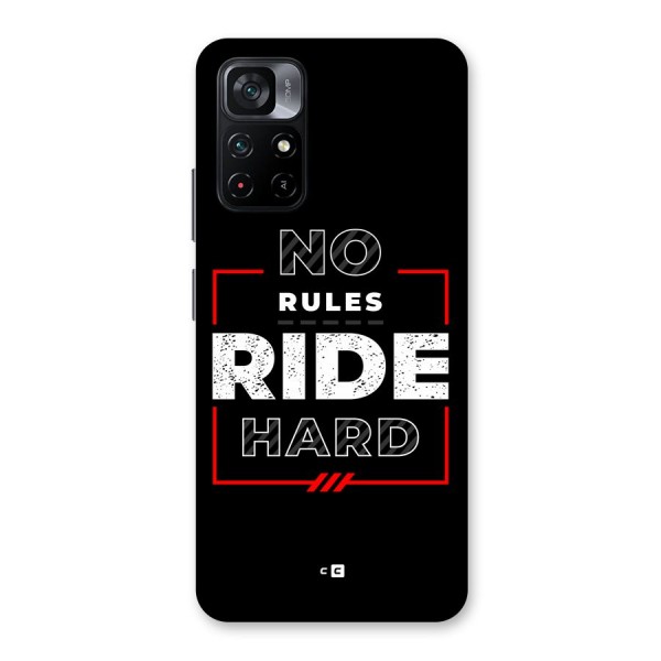 Rules Ride Hard Back Case for Poco M4 Pro 5G