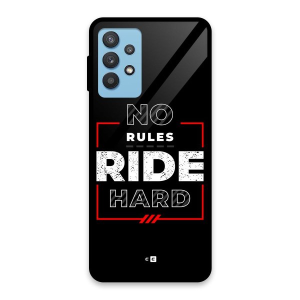 Rules Ride Hard Glass Back Case for Galaxy M32 5G