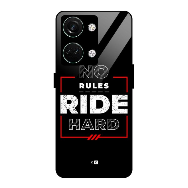 Rules Ride Hard Glass Back Case for Oneplus Nord 3