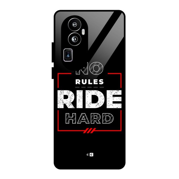 Rules Ride Hard Glass Back Case for Oppo Reno10 Pro Plus