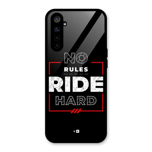 Rules Ride Hard Glass Back Case for Realme 6i