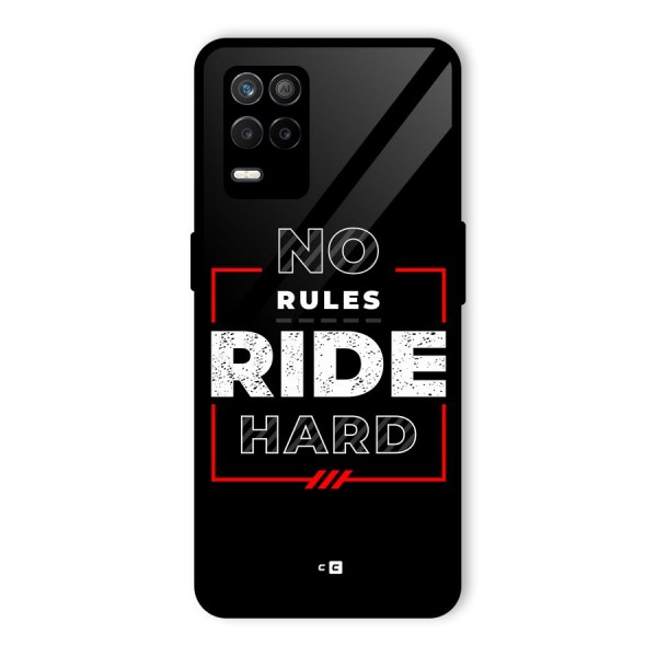 Rules Ride Hard Glass Back Case for Realme 8s 5G
