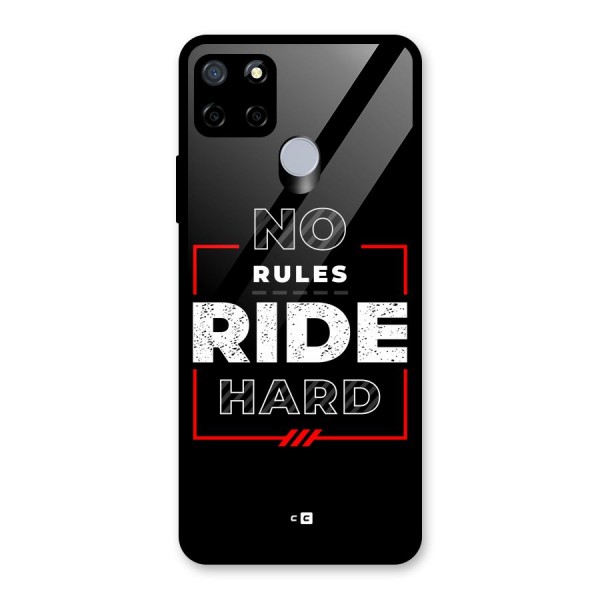 Rules Ride Hard Glass Back Case for Realme C12