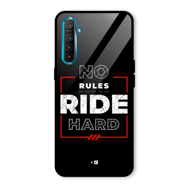 Rules Ride Hard Glass Back Case for Realme XT