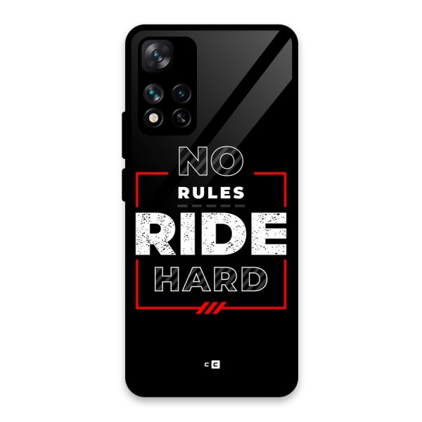 Rules Ride Hard Glass Back Case for Xiaomi 11i 5G