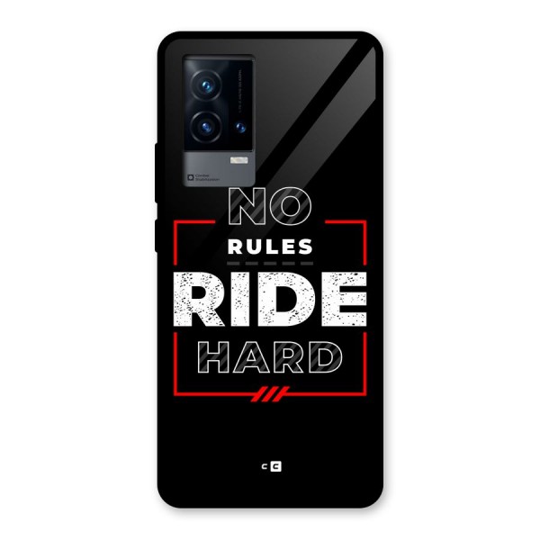 Rules Ride Hard Glass Back Case for iQOO 9 5G