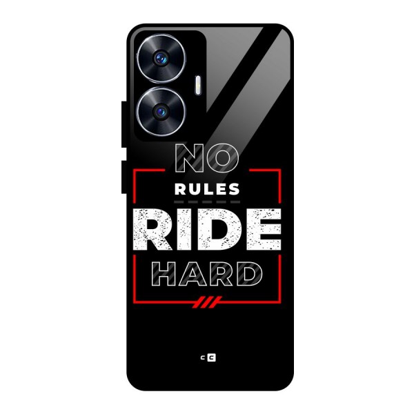 Rules Ride Hard Glass Back Case for realme C55