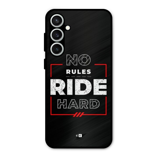 Rules Ride Hard Metal Back Case for Galaxy S23 FE