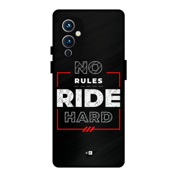 Rules Ride Hard Metal Back Case for OnePlus 9