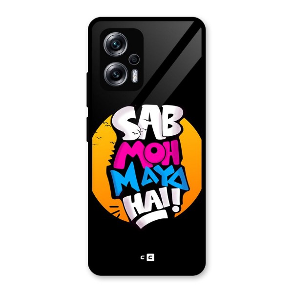 Sab Moh Maya Hai Glass Back Case for Redmi K50i