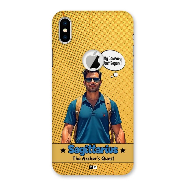 Sagittarius Quest Back Case for iPhone XS Logo Cut