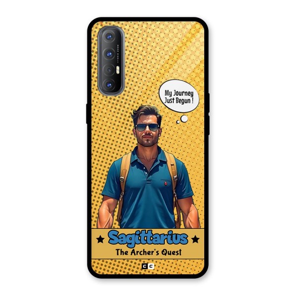 Sagittarius Quest Glass Back Case for Oppo Reno3 Pro